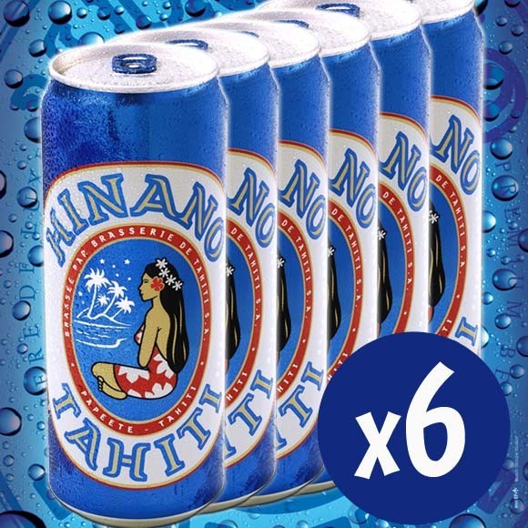 Hinano la biere de tahiti pack 6 x 50cl Hinano la biere de tahiti pack 6 x 50cl