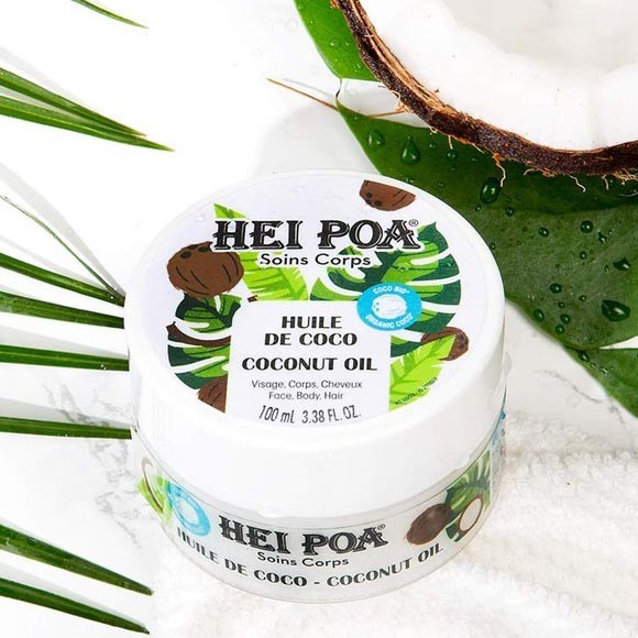 Huile vierge de coco bio hei poa 100ml Huile vierge de coco bio hei poa 100ml