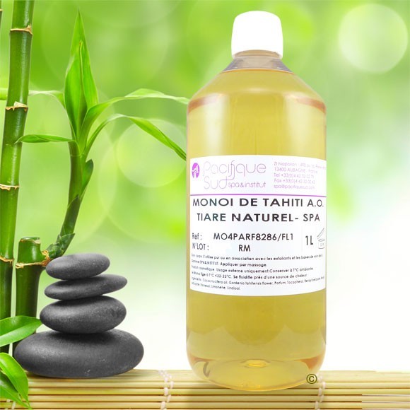 Monoi de tahiti parfum tiare 100% naturel spa 1 litre Monoi de tahiti parfum tiare 100% naturel spa 1 litre