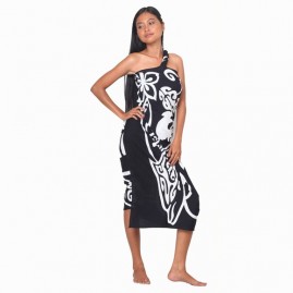 Pareo bali art fait main style tapa marquises 8590-f2