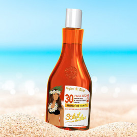 Huile seche 150ml monoi 10% soleil des iles parfum tiare spf30