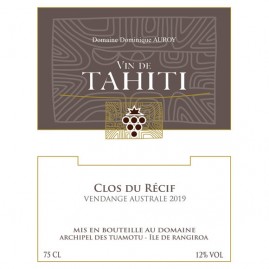 Clos du recif vin blanc de tahiti 75cl 2019