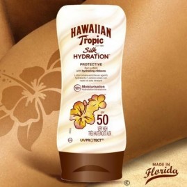 Lotion silk hydratation 180ml hawaiian tropic spf50