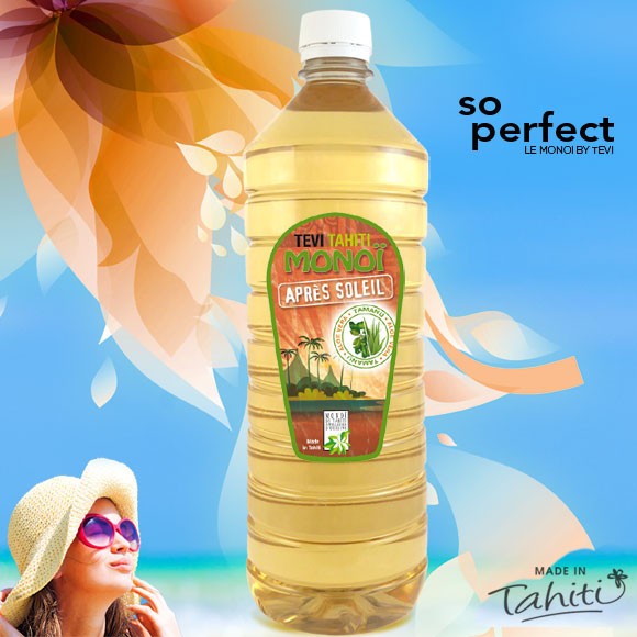 Monoi tevi tahiti apres solaire tamanu aloe vera 1 litre Monoi tevi tahiti apres solaire tamanu aloe vera 1 litre