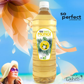 Monoi tevi tahiti parfum tiare tahiti 1 litre