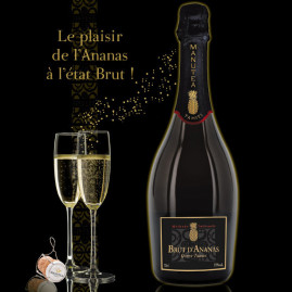 Nouveau brut d'ananas moorea 75cl methode traditionnelle