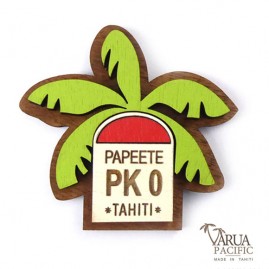 Magnet bois pk0 papeete tahiti varua pacific m19