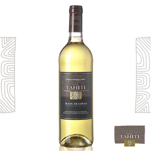 Blanc de corail vin blanc de tahiti 75cl 2019 Blanc de corail vin blanc de tahiti 75cl 2019
