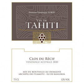 Clos du recif vin blanc de tahiti 75cl 2020