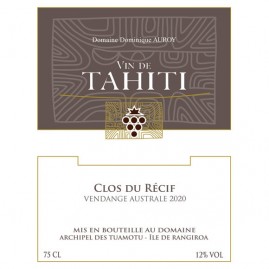 Clos du recif vin blanc de tahiti 75cl 2020