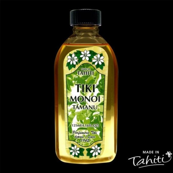 Monoi tiki 100% naturel 120ml a l'huile de tamanu 10%