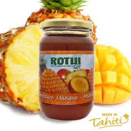 Confiture mangue ananas tahiti manutea rotui moorea 440g