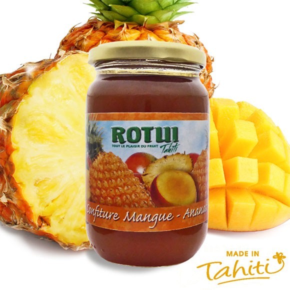 Confiture mangue ananas tahiti manutea rotui moorea 440g Confiture mangue ananas tahiti manutea rotui moorea 440g