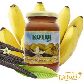 Confiture banane vanille tahiti manutea rotui moorea 435g