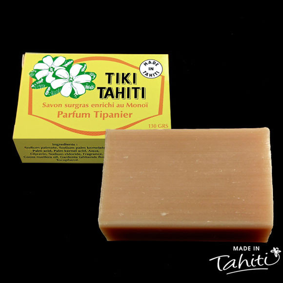 Savon surgras au monoi tiki tahiti frangipanier 130g Savon surgras au monoi tiki tahiti frangipanier 130g