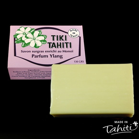 Savon surgras au monoi tiki tahiti ylang ylang 130g Savon surgras au monoi tiki tahiti ylang ylang 130g
