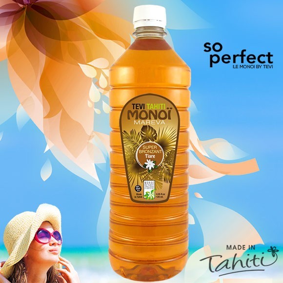Monoi super bronzant urucum tevi tahiti tiare 1 litre Monoi super bronzant urucum tevi tahiti tiare 1 litre