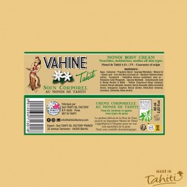 Nouvelle creme corps monoi tiare vahine tahiti 60 ml