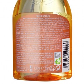 Huile monoi cheveux corps soleil des iles parfum des iles 150ml