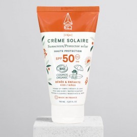 Eq bio creme solaire 150ml adultes et bebes protection spf50