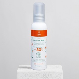 Eq bio lait solaire 100ml visage corps protection spf30