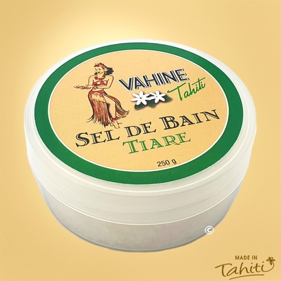 Sels de bain monoi vahine tahiti parfum tiare 250g