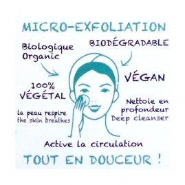 Eponge vegetale visage konjac bio karawan + charbon bambou