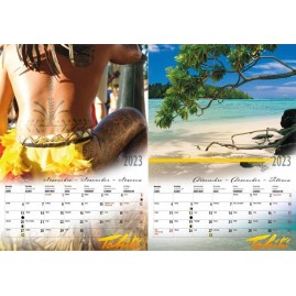 Calendrier tahiti et ses iles 2023 le pocket a6