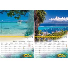 Calendrier tahiti et ses iles 2023 le pocket a6
