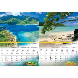 Calendrier tahiti et ses iles 2023 le classique a5