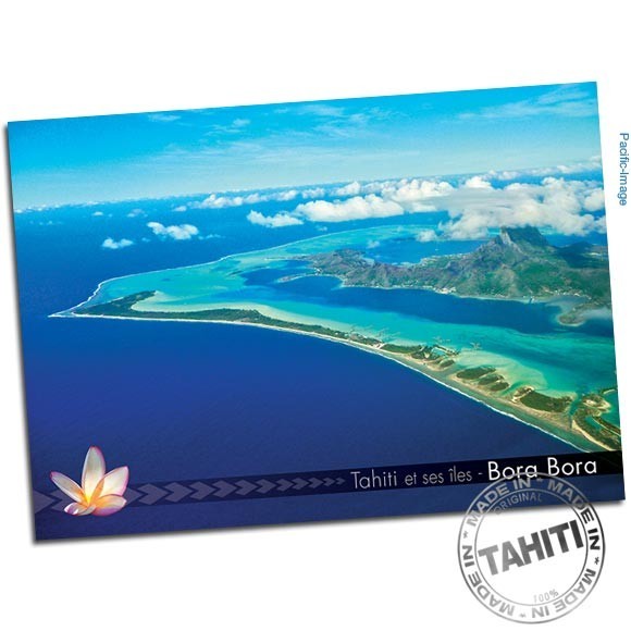 Carte postale bora bora vu du ciel cp370