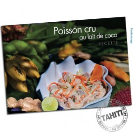 Carte postale tahiti recette du poisson cru cp357