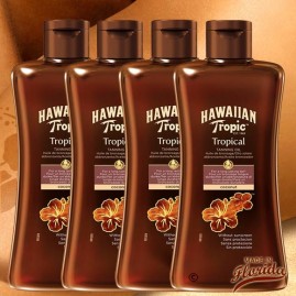 Lot 4 huiles bronzantes dark 200ml hawaiian tropic