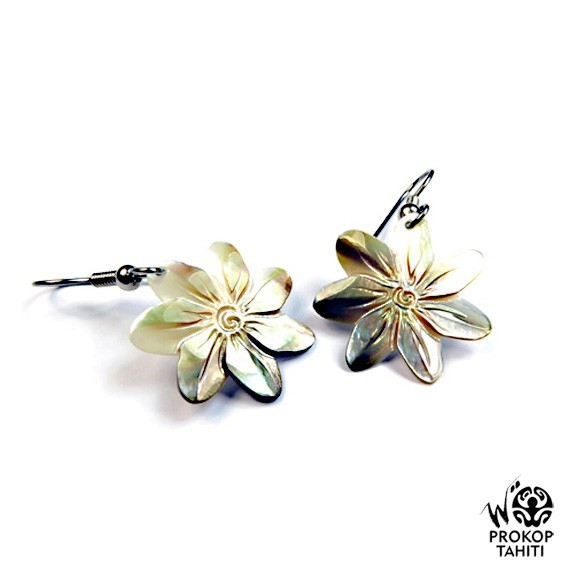 Boucles oreilles argent tiare tahiti nacre prokop bffbag Boucles oreilles argent tiare tahiti nacre prokop bffbag
