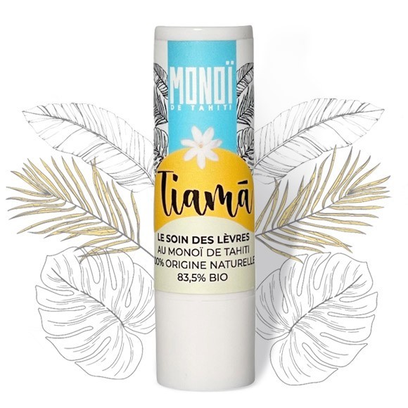 Stick a levres bio 100% naturel au monoi de tahiti tiama 4,5g