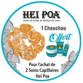 Chouchou offert pour l'achat de 2 soins capillaires hei poa*