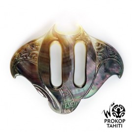 Boucle pareo nacre prokop polie gravee raie manta m8