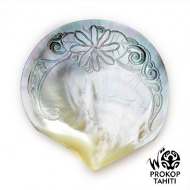 Nacre gravee prokop tahiti fleur de tiare variation 2