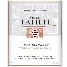 Rose nacarat vin de tahiti 75cl 2021