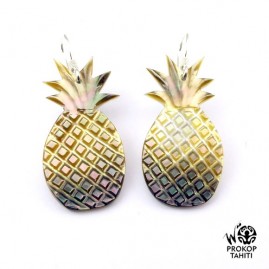 Boucles oreilles argent ananas tahiti nacre prokop boa2