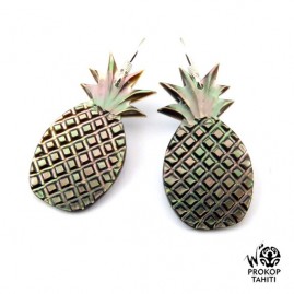 Boucles oreilles argent ananas tahiti nacre prokop boa3