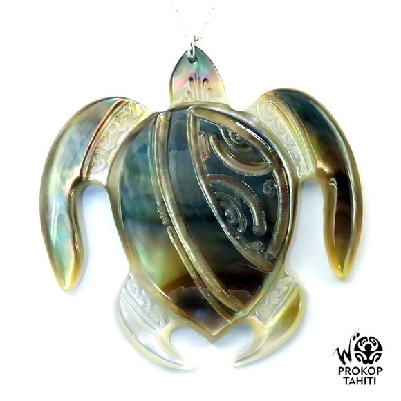 Chaine argent xl pendentif nacre prokop tahiti tortue xl tg40 Chaine argent xl pendentif nacre prokop tahiti tortue xl tg40