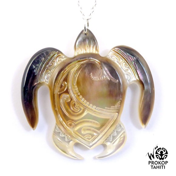 Chaine argent xl pendentif nacre prokop tahiti tortue xl tg8 Chaine argent xl pendentif nacre prokop tahiti tortue xl tg8