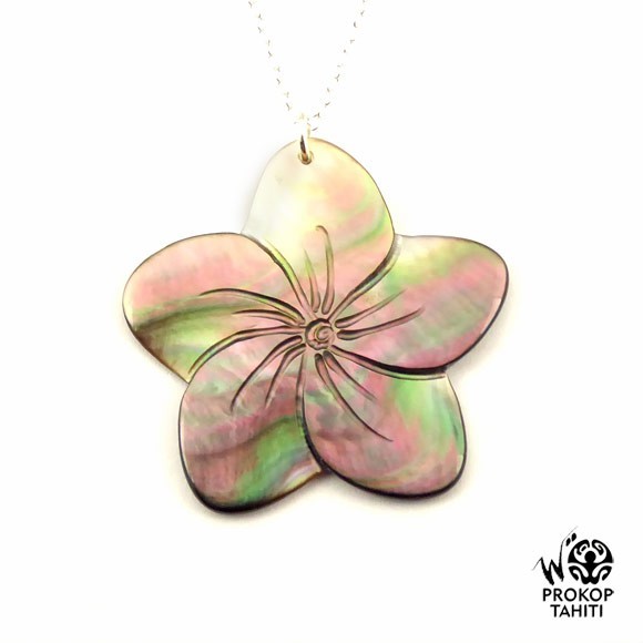 Chaine argent pendentif nacre prokop tipanier tahiti ft28 Chaine argent pendentif nacre prokop tipanier tahiti ft28