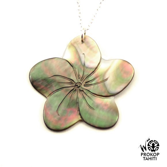 Chaine argent pendentif nacre prokop tipanier tahiti ft30 Chaine argent pendentif nacre prokop tipanier tahiti ft30