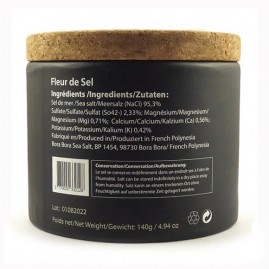 Fleur de sel de tahiti sea salt en pot 140g