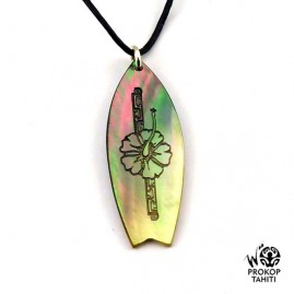 Pendentif nacre gravee prokop tahiti mini surf ps7