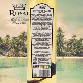 Monoi royal tahiti 100% naturel non parfume verre 100ml