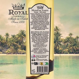 Monoi royal aux 200 fleurs de tiare 100% naturel verre 100ml