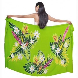 Pareo bali art fait main vegetal et fleurs tahiti 8363-e1